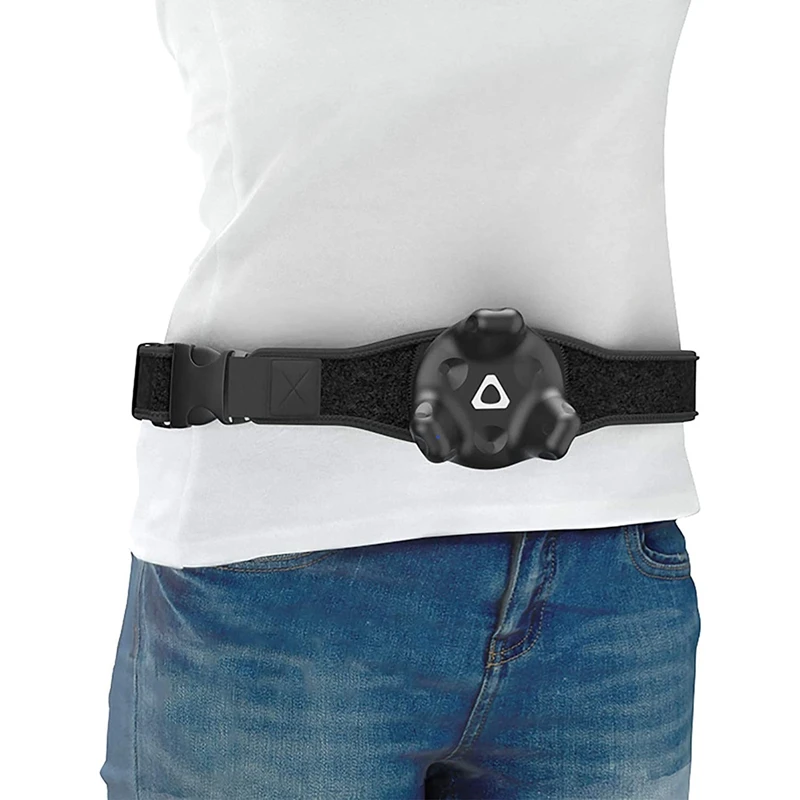 VR Tracker Belt for HTC Vive System Tracker Puck-Adjustable Belt Strap for Waist and Full Tracking in Virtual Reality