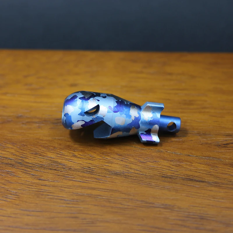 

Blue Titanium Knife Beads Shark Paracord Beads Bottle Opener Multi EDC Titanium Paracord Pendant