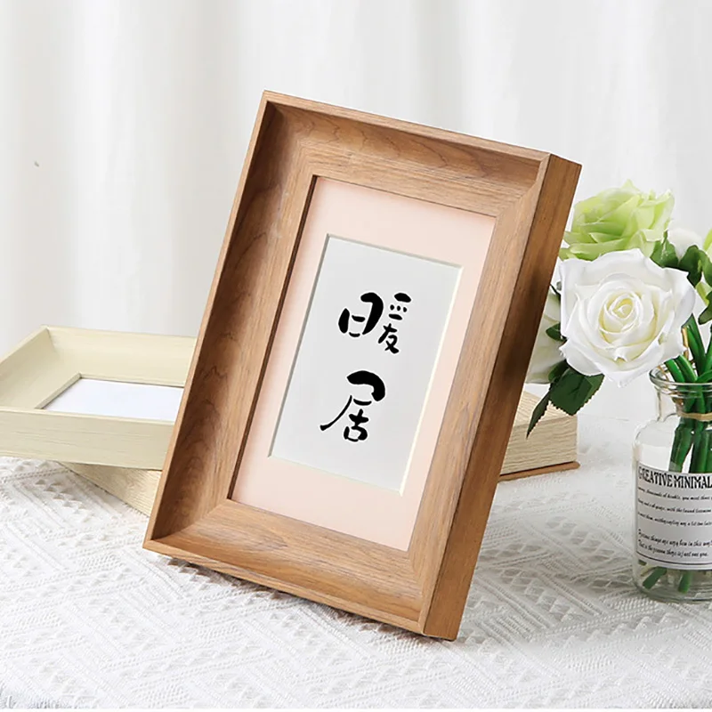 Picture Frame 5 inch 6 inch 7 8 10 Wall-mounted Retro Photo Frame Set Up Home Wall Decoration Desktop Ornamen photo frame wood photo frame wood picture frame