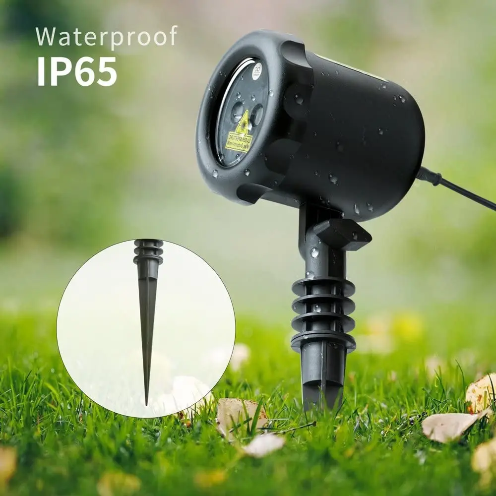 Poeland Outdoor Garden Laser Lights Waterproof Christmas Projector