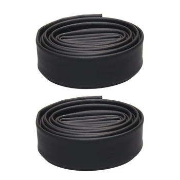 

2x Black Heat Shrink Tube Electrical Sleeving Car Cable/Wire Heatshrink Tubing Wrap, 20MM,1M & 25MM,1M