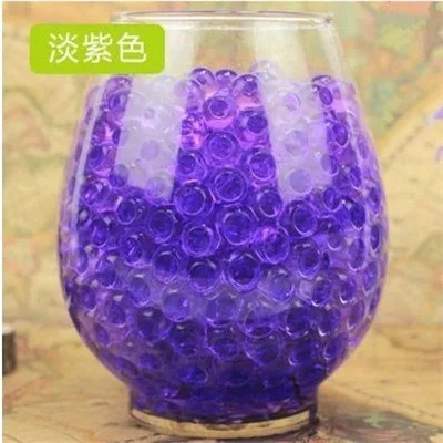 10000 шт цветные жемчужные гелевые шарики полимерные гидрогелевые Кристальные бусинки для почвы Волшебные желе Свадебные Вечерние - Цвет: purple -10000-10