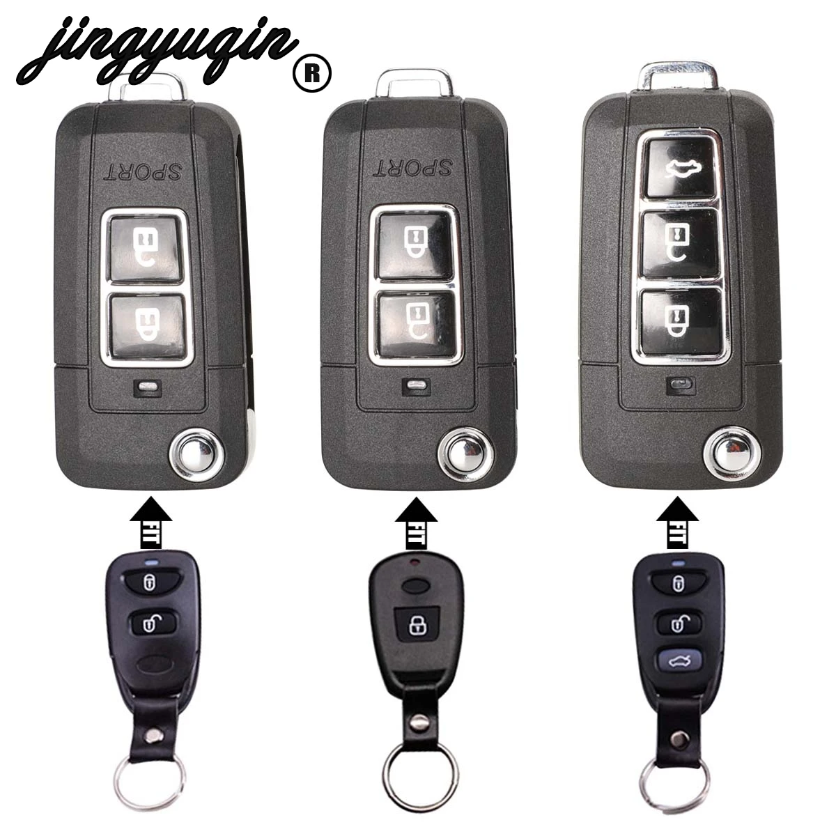 Складной Корпус автомобильного ключа дистанционного управления jinyuqin