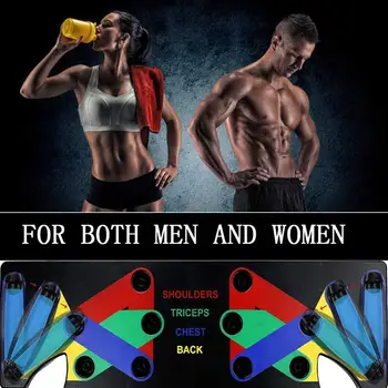 

9 in 1 Push Up Rack Board Men Women Comprehensive Fitness Exercise Push-up Stands Body Building Training System Home Equipment