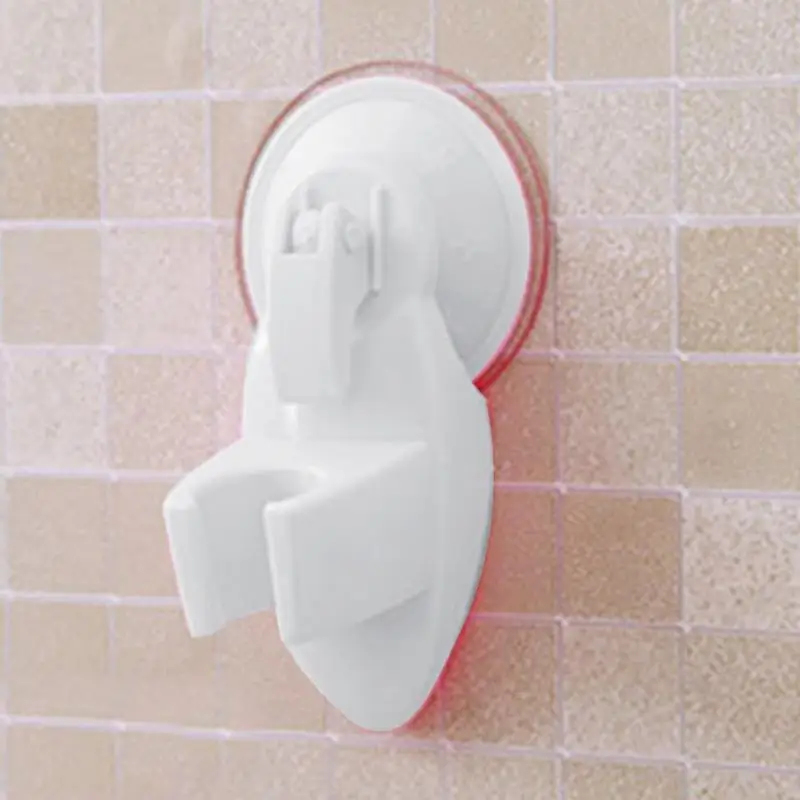 1 шт., регулируемая ванная комната, мощная присоска, держатель для душа, пластиковый вакуумный настенный держатель для душа, Подвижный кронштейн, Фиксированный кронштейн - Цвет: white