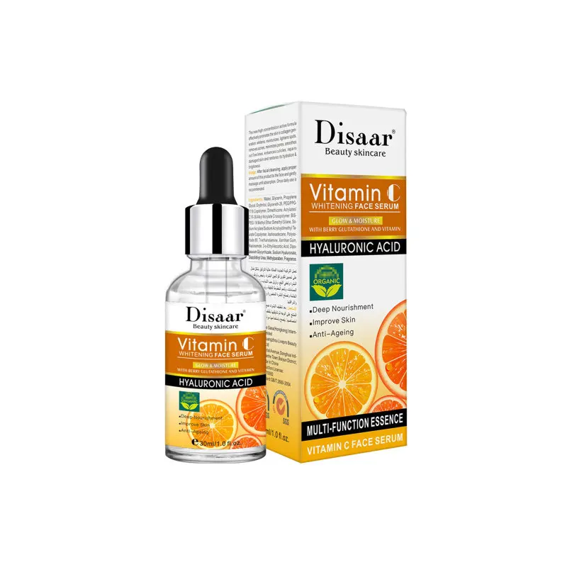Disaar-suero facial blanqueador con vitamina C, marcas de acné, hidratante, reduce los poros, aclara la piel, esencia facial, cuidado de la piel, 30ml