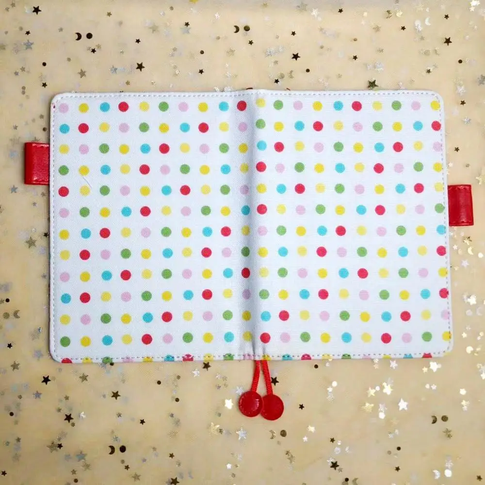 

Lovely Color Dots Theme Softcover Journal Cover Suit For A6 Fitted Insert Paper Book 2020 New