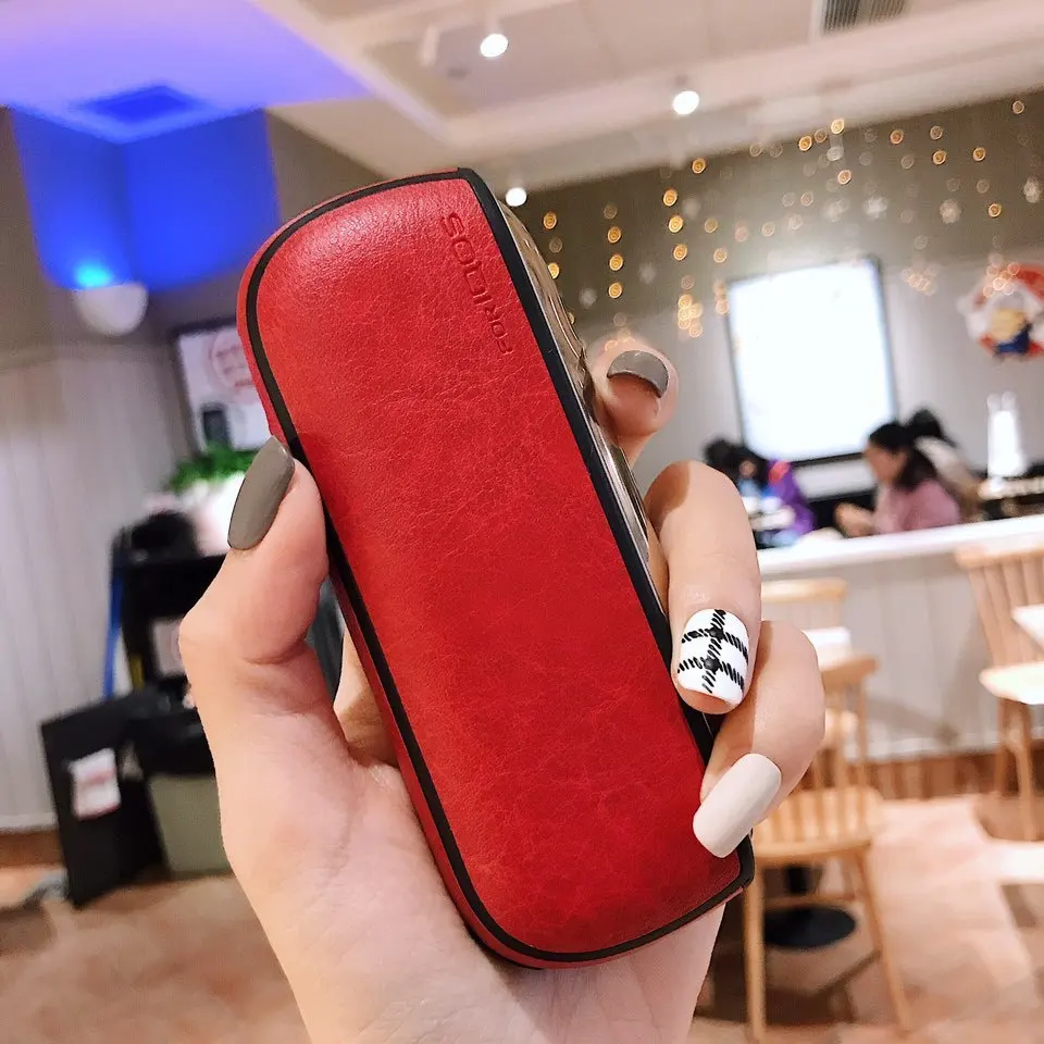 Однотонный чехол для сигарет Iqos из искусственной кожи 3 0 Крышка корпуса