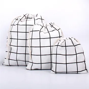 

Vogvigo Women Cotton Storage Bags Pink Portable Drawstring Bag Girls Cosmetic Bags Travel Pouch Clothes Handbag Makeup Bag