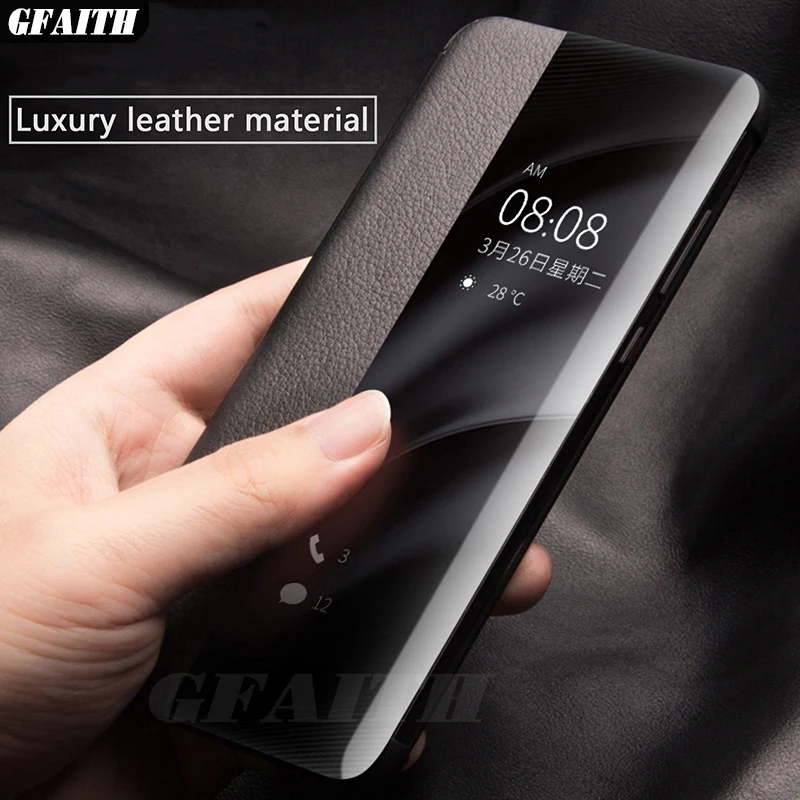 GFAITH для huawei mate 30 Pro умный флип-чехол Vlear защита от окна для huawei mate 30 Чехол Funda