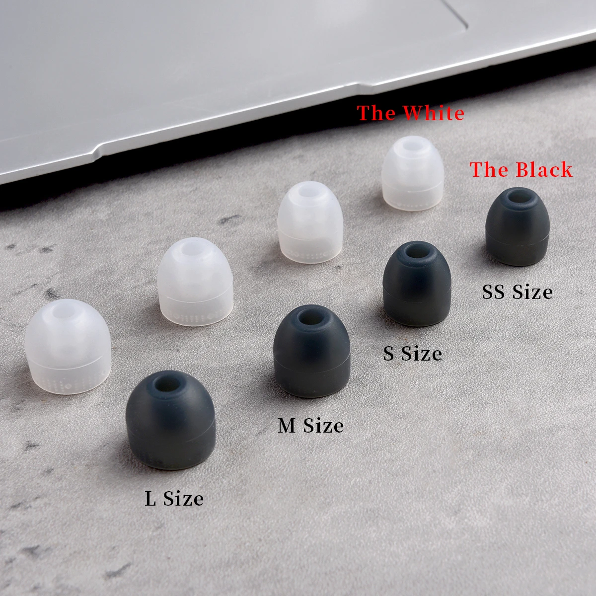 8Pcs 4.0-5.5mm Extended Silicone Ear Tips for Sony WF-1000XM3 H800 Eartips WI-1000XM2 SP510 C600N MDR-EX255AP Headphones Tips