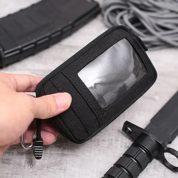 

Tactical Wallet Card Bag Waterproof Card Key Holder Money Pouch Pack Outdoor Military Multifunction Wallet Waist Bag for Hunting