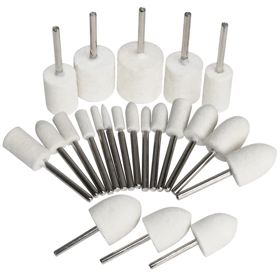 Lot De 10 Brosses De Polissage 3mm Pour Outil Rotatif Type Dremel - Laine Abrasive - Neuf
