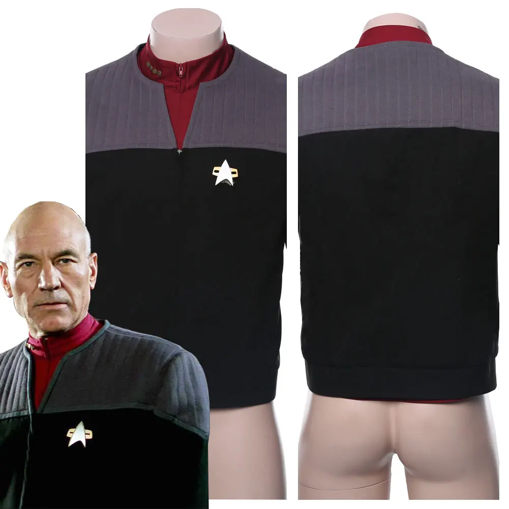 Костюм для косплея Звездный путь поколения Жан-Люк костюм Picard карнавальный на