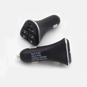 

1pcs for 5V 2A Car Cigarette Lighter 433,92 868,3 Mhz Multi frequency Fixed Code and Rolling Code garage door remote control new