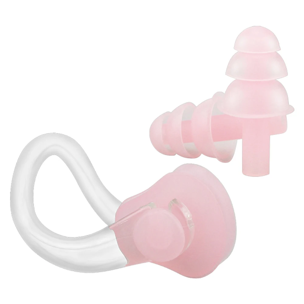 10pc/set Waterproof Swimming Diving Surf Water Sports Protection Earplugs Nose Clip Swim Pool Gear Accessory Soft Silicone new
