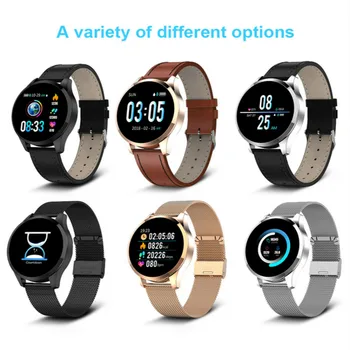 

Multifunction Q9 Smart Watch Waterproof Message Call Reminder Heart Rate Monitor Fashion Fitness Tracker Smart Watch Sports