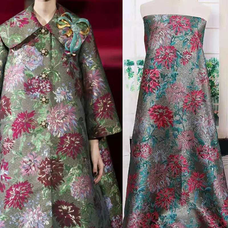 5 ярдов Высокое качество пряжа-окрашенное платье из жаккардовой ткани жаккардовая вышивка кружевная ткань для модных аксессуаров одежды