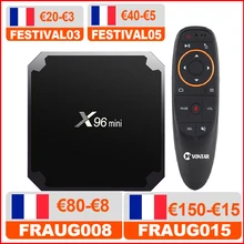 ТВ-бокс VONTAR X96 на Android 7.1 и 9.0, телевизионная мини-приставка, четырехъядерный Amlogic S905W, 2 Гб, 16 Гб, 2,4 ГГц, Wi-Fi, 1 Гб, 8 Гб