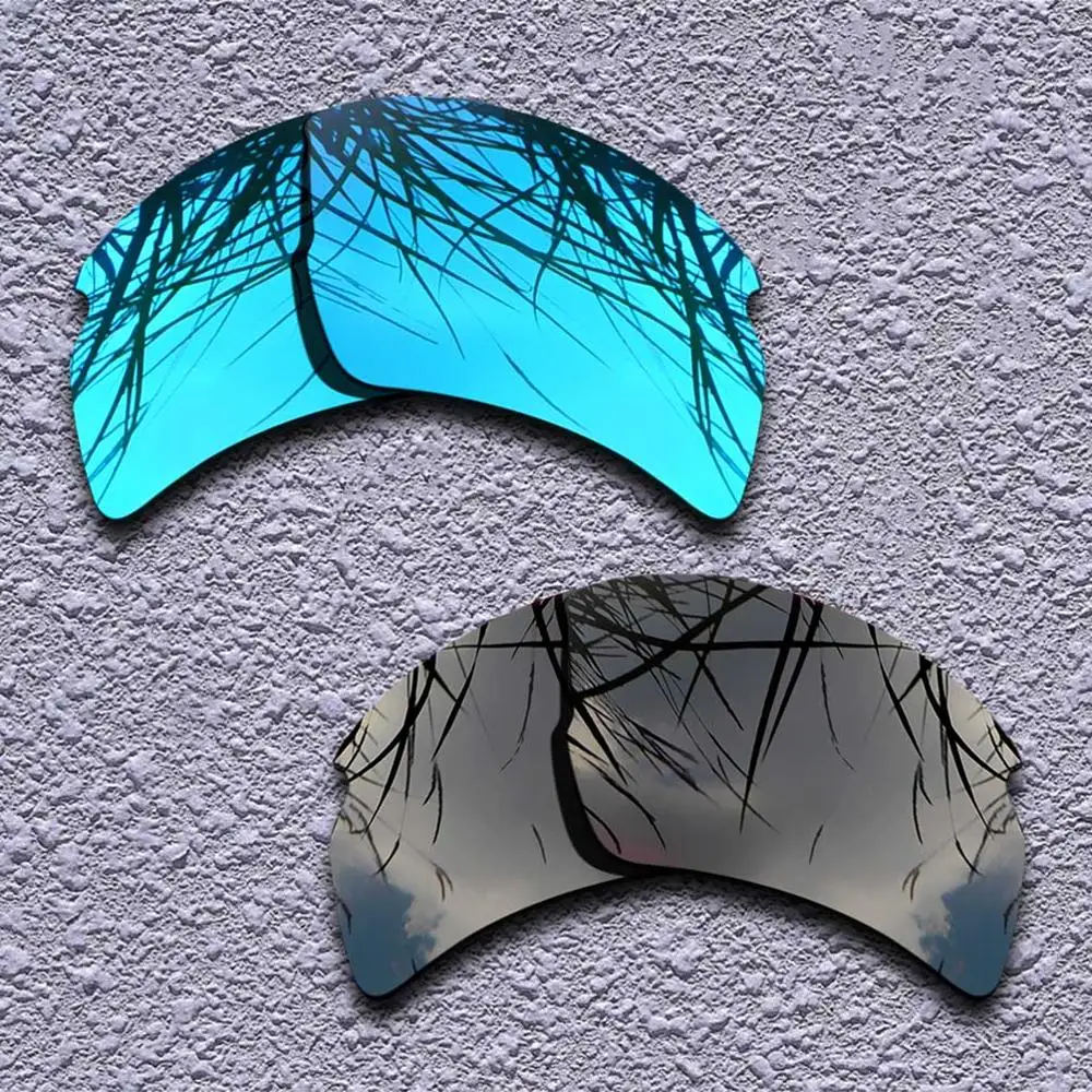 2 пары поляризованных сменных линз для солнцезащитных очков Oakley Flak 2,0 XL-несколько вариантов - Цвет линз: Blue-Black