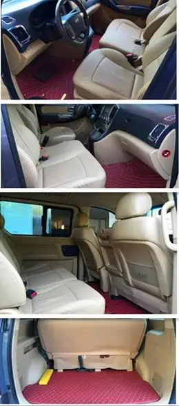High quality rugs! Custom full set car floor mats for Hyundai Starex 8 9 11 12 seats 2021-2007 waterproof carpets Free shipping |