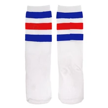 Гольфы для девочек Детские хлопковые спортивные школьные белые носки в полоску для мальчиков теплые гольфы для детей