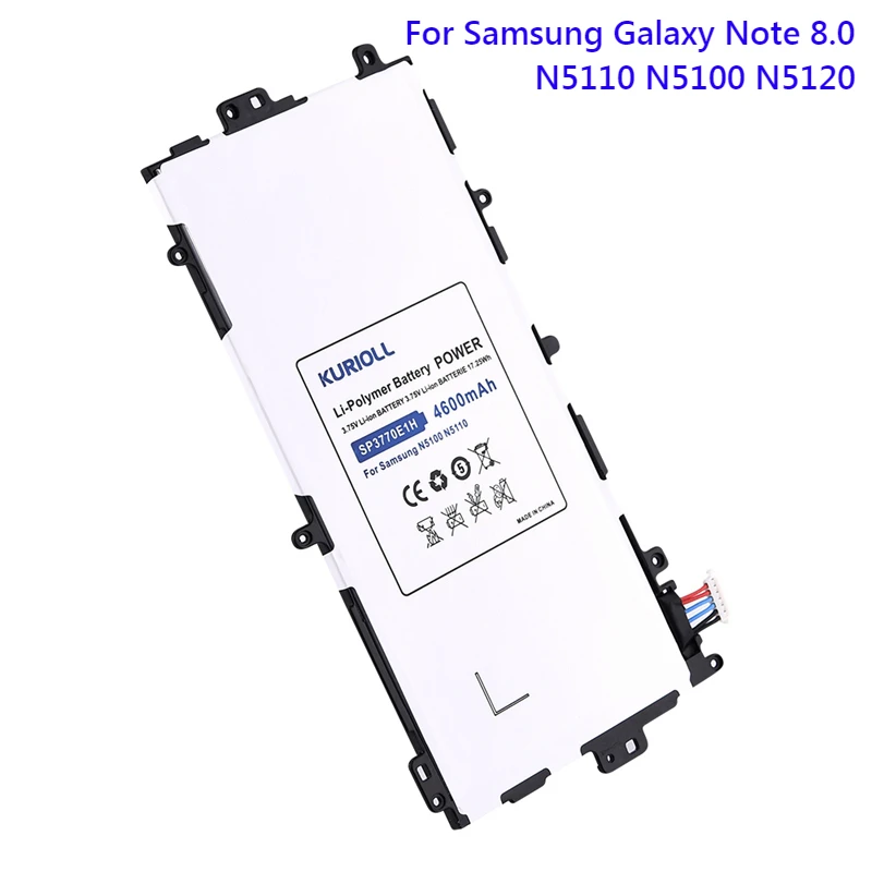 SP3770E1H планшет батарея для samsung Galaxy Note 8,0 GT N5100 N5110 N5120 аккумуляторная батарея 4600mAh батарея