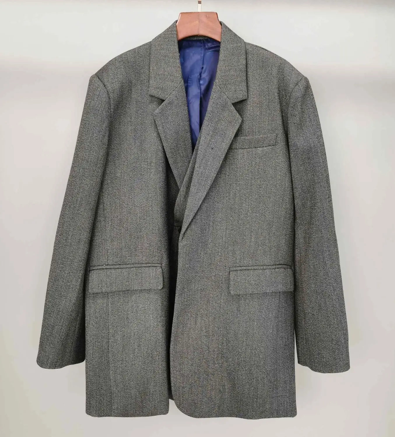 

high quality 2019FW casual loose blazer coat female wool jacket outerwear for ladies clothes ddxgz2v 8.30