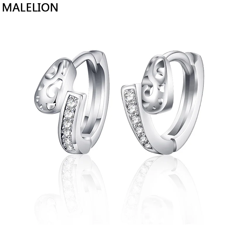 MAIKALE модные корейские серьги личности медные серьги с цирконием кубической огранки пластина золото; серебро; Сережки для женщин отправить друг