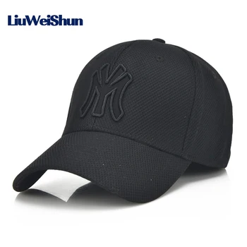 

Casual Letter M Black Solid Baseball Caps Men Women Outdoor Trucker Cap Full Closed Dad Hats Male Brand Sport Gorras Cap Bones