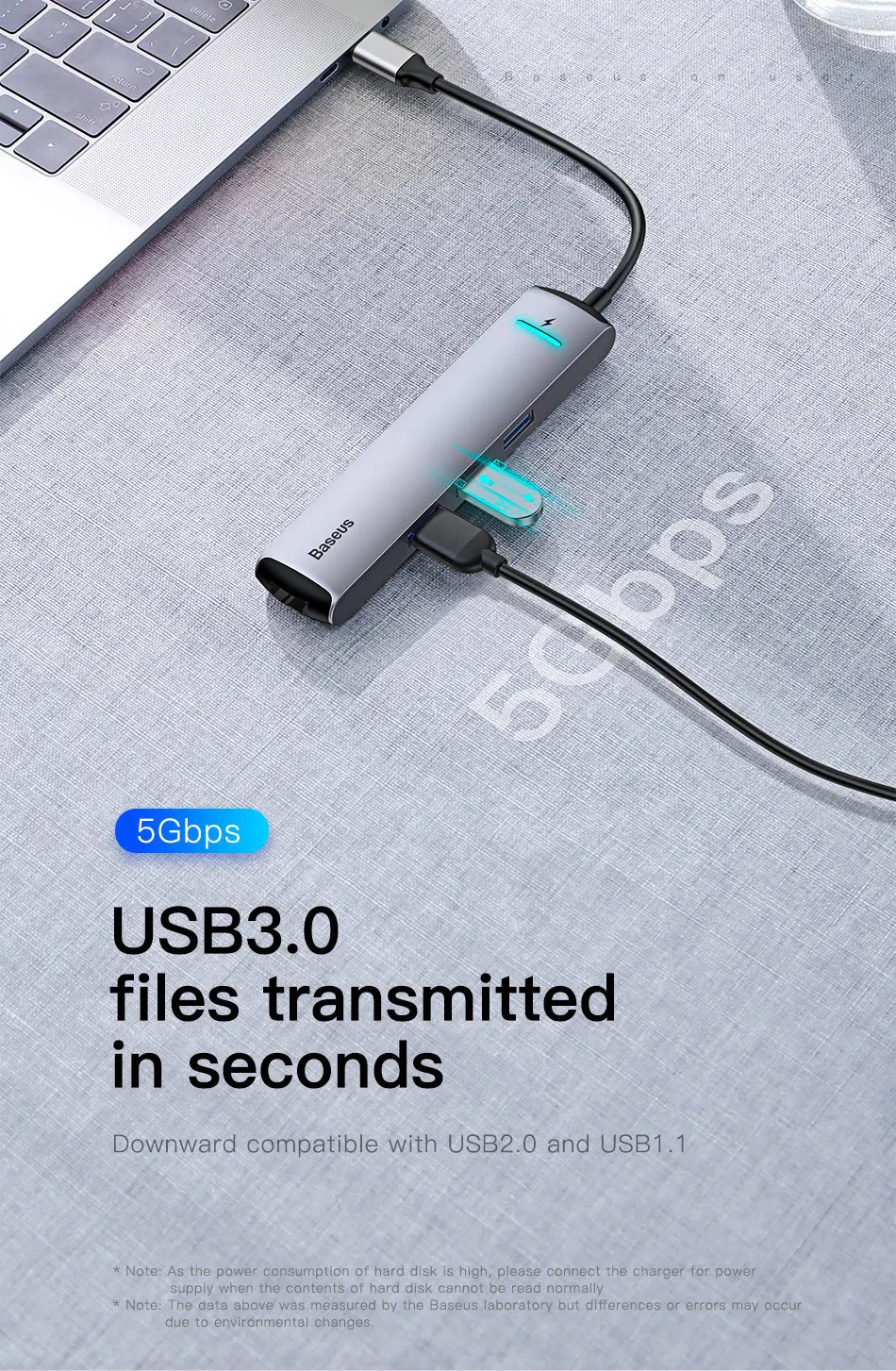 Baseus USB C концентратор type C к HDMI RJ45 Ethernet несколько портов USB 3,0 USB3.0 PD адаптер питания для MacBook Pro Air Dock USB-C хаб