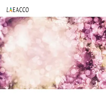 

Laeacco Dreamy Wonderland Polka Dots Flowers Light Bokeh Baby Newborn Portrait Photography Background Photo Backdrop Photocall