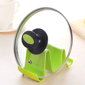 

Wave Pan Pot Cover Spoon Lid Shell Rack Stand Holder Home Kitchen Utensils HY99