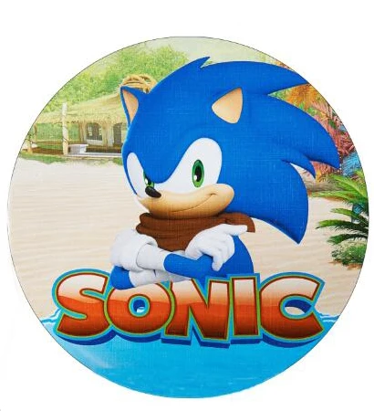 Sonic The Hedgehog торт Топпер съедобная Вафля сахар глазурь бумага Мальчик День