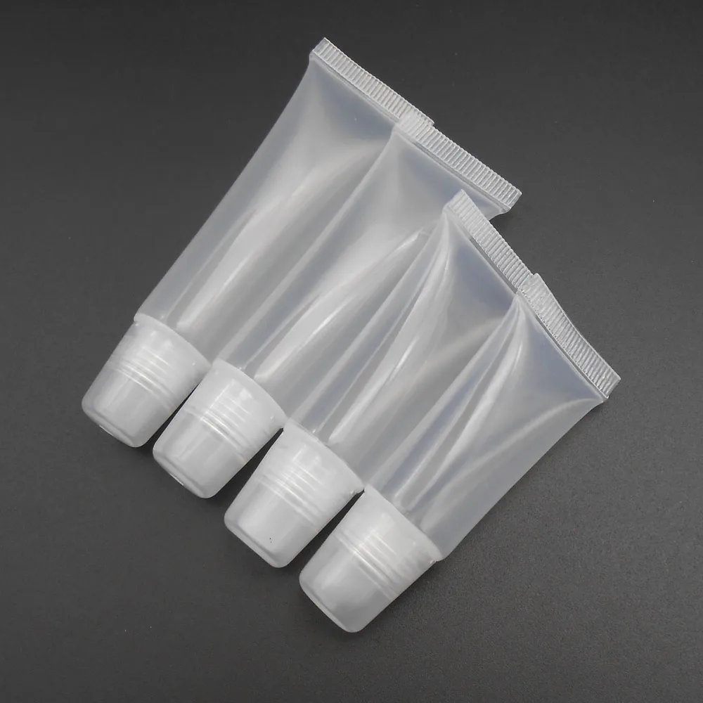 

10PCS/LOT 5ML 10ML 12ML 15ML Screw Cap Bottles Squeeze Lip Gloss Balm Tube Plastic Lipstick Full Test= 8/12/15/18ML *FD119-121