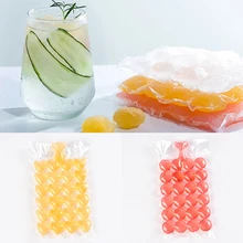 

10Pcs Disposable Ice Cube Maker Bag Heart Round Ice-making Bag Summer Drink Kitchen Accessories Self-Seal Ice Cube Mold