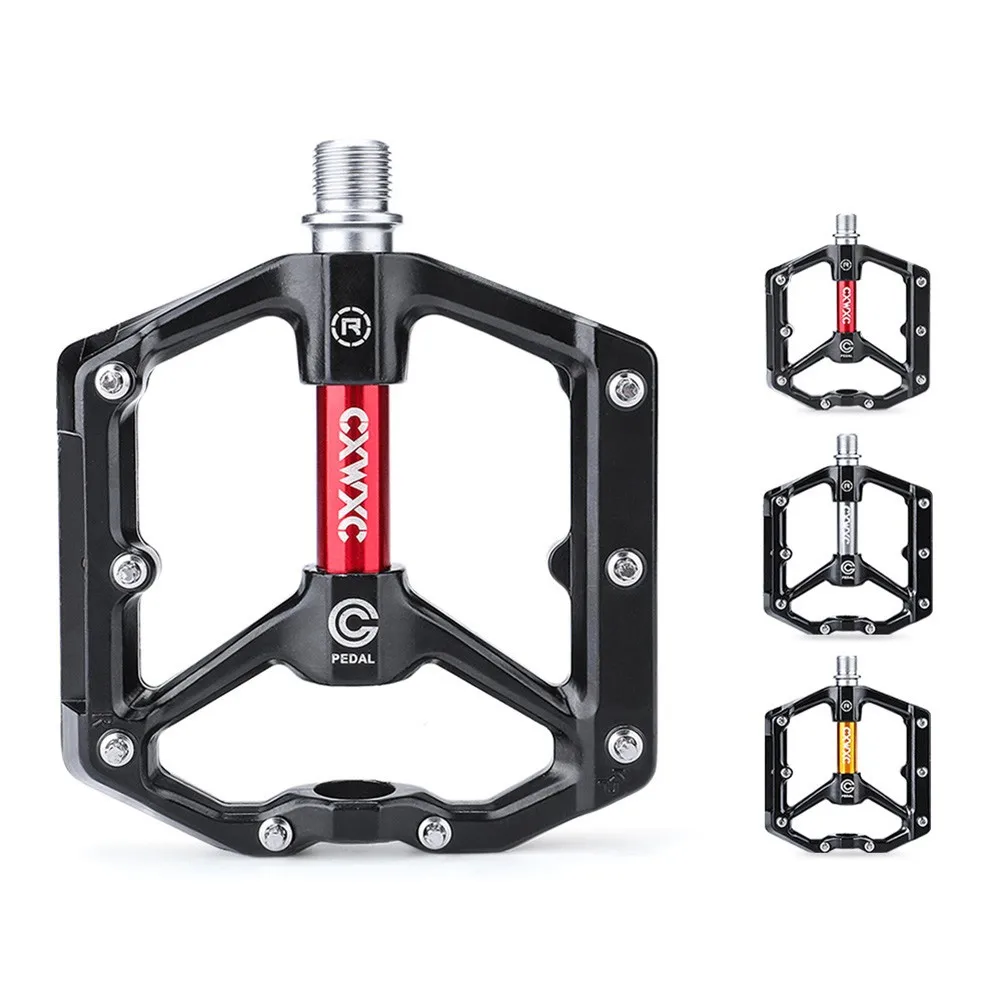 2 Pcs Bicycle Pedals MTB Ebike Aluminum Steel Flat Anti-slip Pedal Racing Bike City Alloy Cycling Parts | Спорт и развлечения