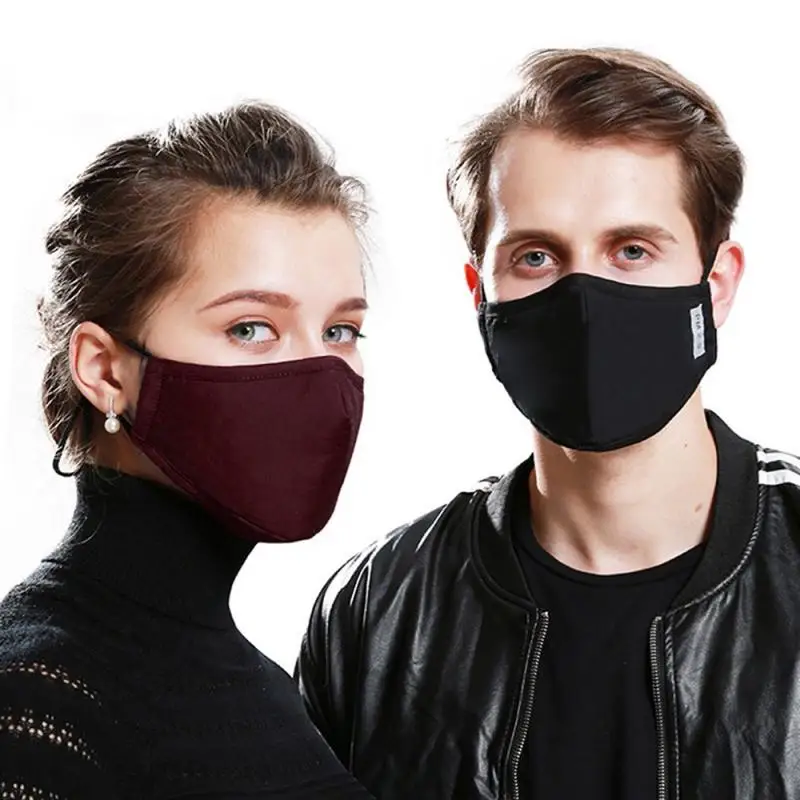 

Mask And Filter Towel Unisex Cotton PM2.5 Mouth Mask Anti-Dust For Men Women Mask Filter Respirator
