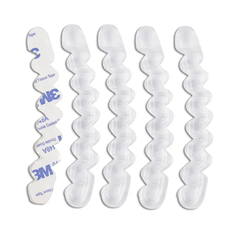 Shoe Insoles Forefoot Pads Shoe Anti Slip Stickers 1 Pair Women Soft Silicone Gel Ripple Anti-Skid Pad High Heels Stop Slip Cushion Insoles Metatarsal Support Insert Pad shoe insoles forefoot pads shoe anti slip stickers