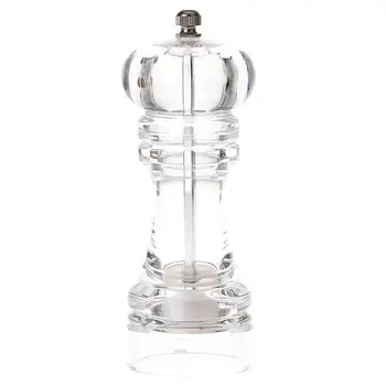 

Acrylic Manual Pepper Grinder Salt Spices Mill Shaker Transparent Kitchen Grinding Tool