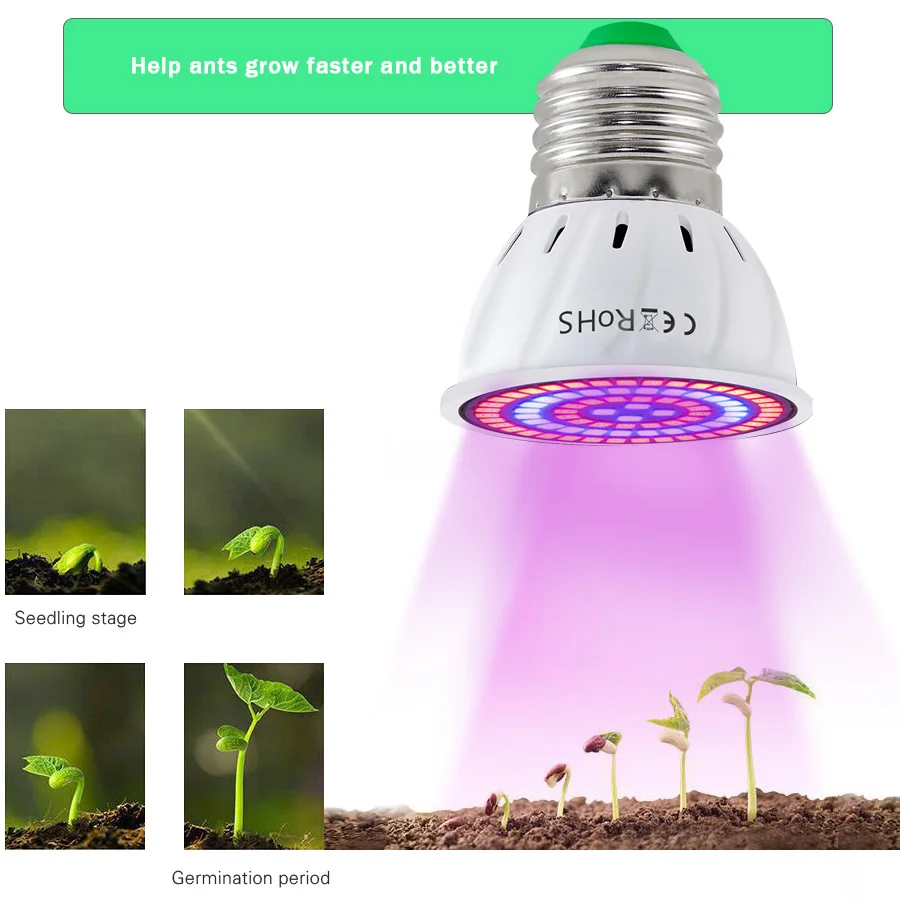 Hydroponic Growth Light Phyto Led B22 E27 Led Grow Bulb MR16 Full Spectrum 220V UV Lamp Plant E14 Flower Seedling GU10 Tent Box (11)