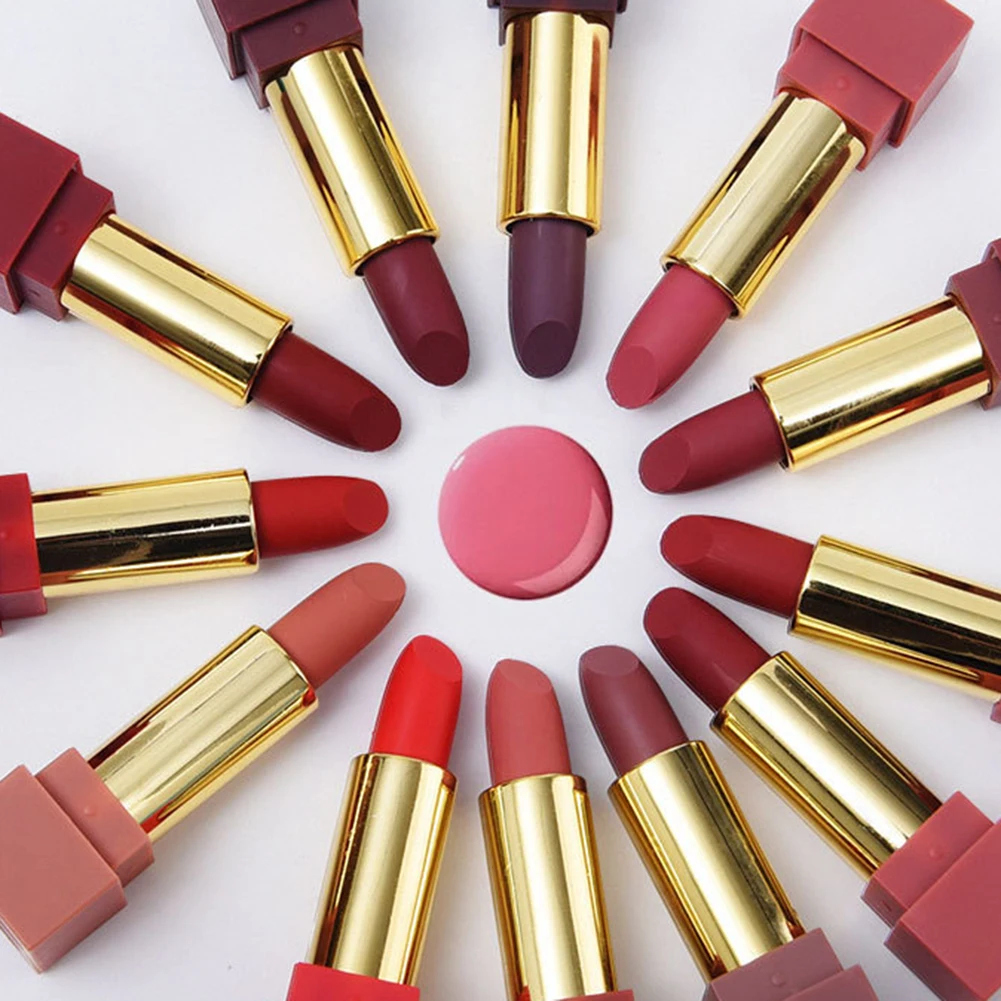 12 Matte Lasting Sexy Red Matte Lot Cosmetic Waterproof Long Lasting Pigment Velvet Sexy Matte Lip Naked Lipstick Kits Cosmetics 12 Matte Lasting Sexy Red Matte Lot Cosmetic Waterproof Long Lasting Pigment Velvet Sexy Matte Lip Naked Lipstick Kits Cosmetics