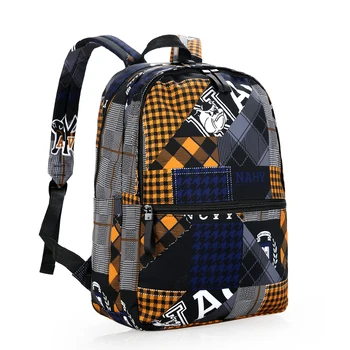 

School Muticolor Pachwork Backpack Female Men Bag 2020 Teen For Girl Boy Laptop 15.6 Fashion Travel Student Schoolbags