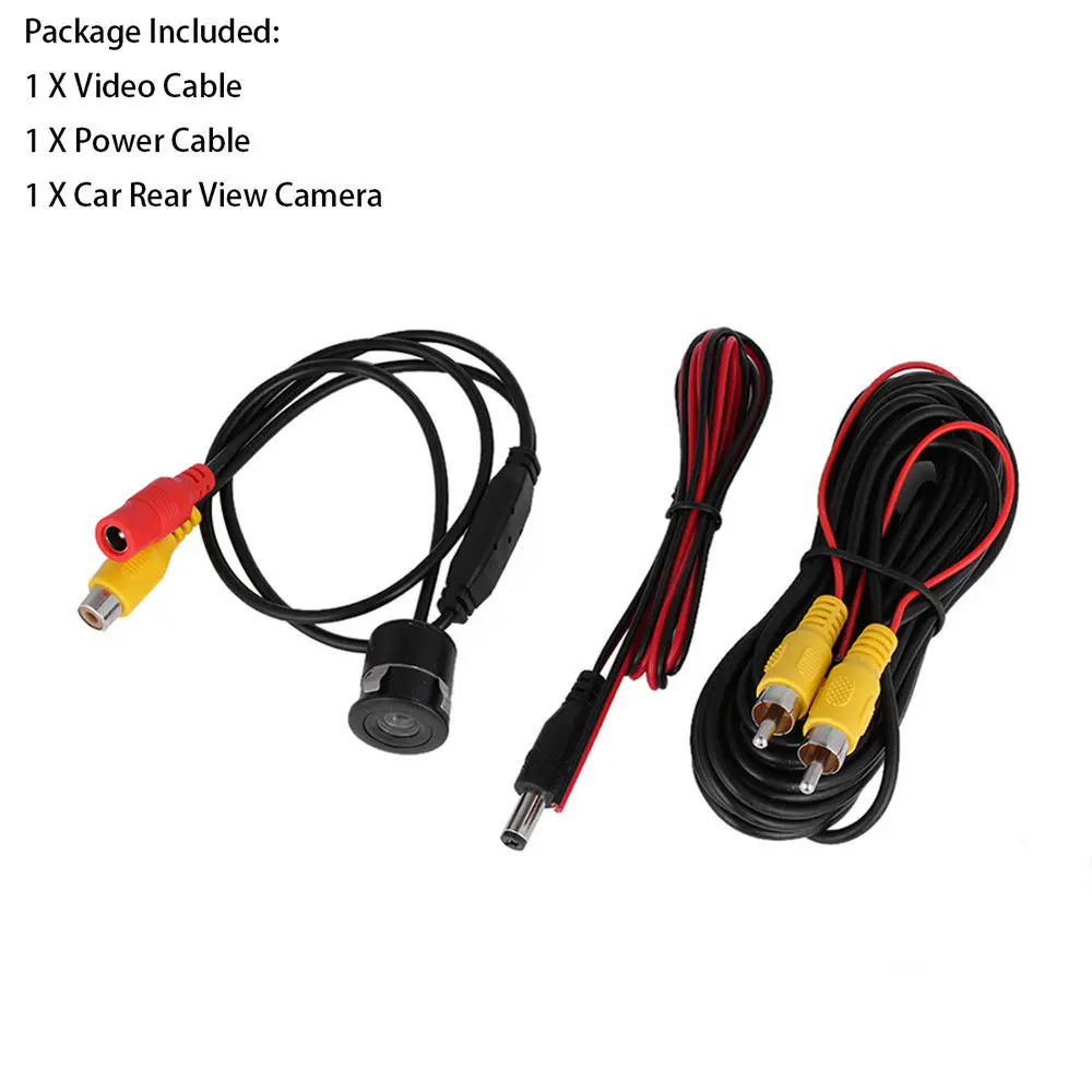 170 ° Car Rear View Camera Universal LED Night Vision Backup Parking Reverse Camera Waterproof 170 Wide Angle HD Color Image (3)