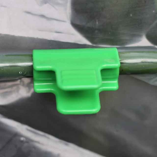 20 db 11 Mm/16 Mm Csőbilincsek Üvegházhatású Bilincsek Klipek Növény Tétek Bepattanó Film Csat Bilincs Műanyag Kertre - Image 2