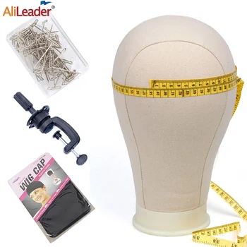 

Alileader Wig Styling Head Mannequin Wig Stand Canvas Head For Making Display Block Mannequin Mannikin Head Free Stocking Caps
