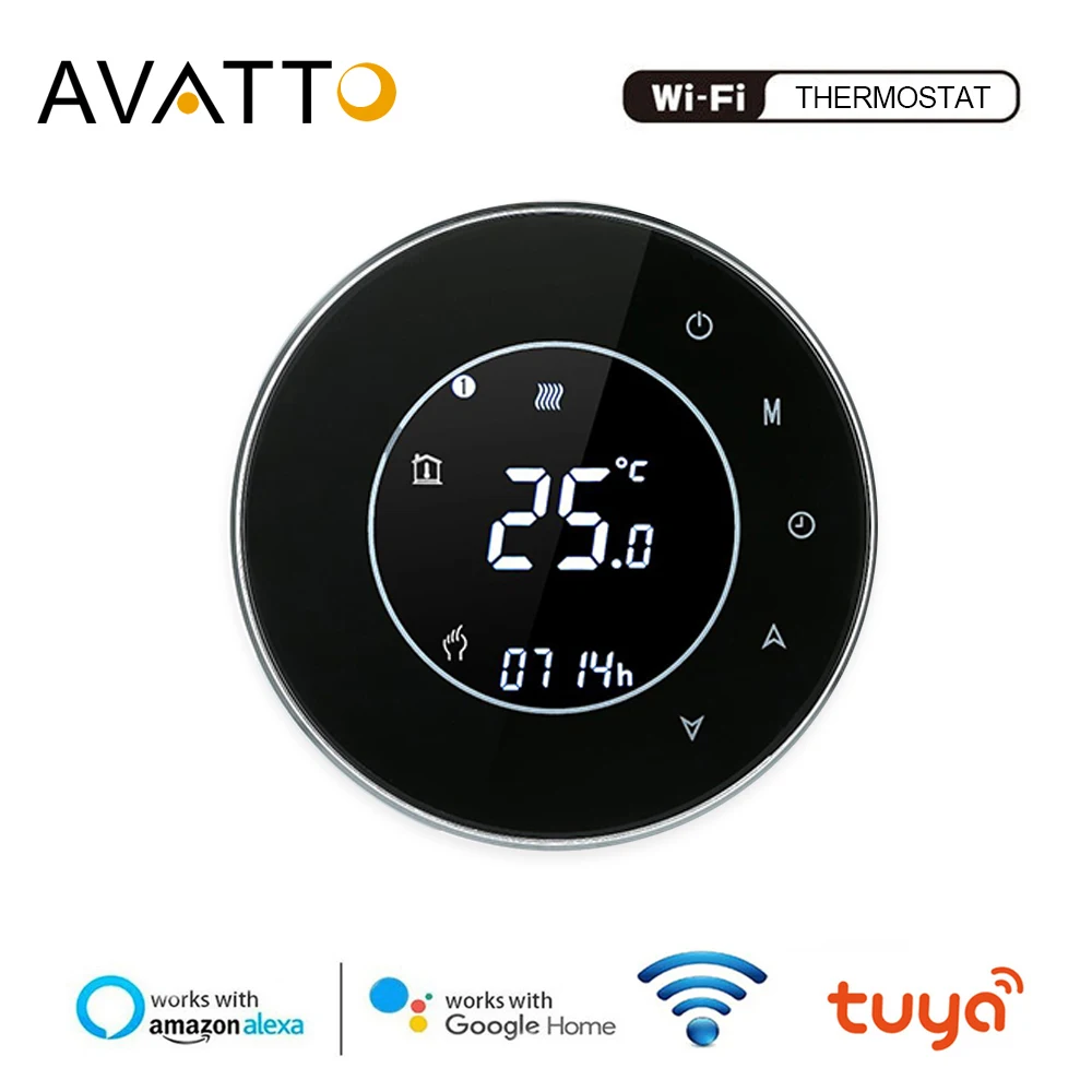 AVATTO Tuya WiFi Smart ThermostatElectric floor Heating Water/Gas Boiler Temperature Remote Controller work with Google home