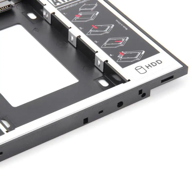 Universal SATA 2nd HDD SSD Hard Drive Caddy for 12.7mm CD / DVD-ROM Optical Bay for Laptop CD DVD ROM Optibay hdd enclosure external hard drive housing