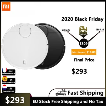 

Xiaomi MiJIA Robot Vacuum Cleaner Sweeping Mopping Cleaning Electric Mop STYJ02YM 2100Pa Global Version APP Control Robotic