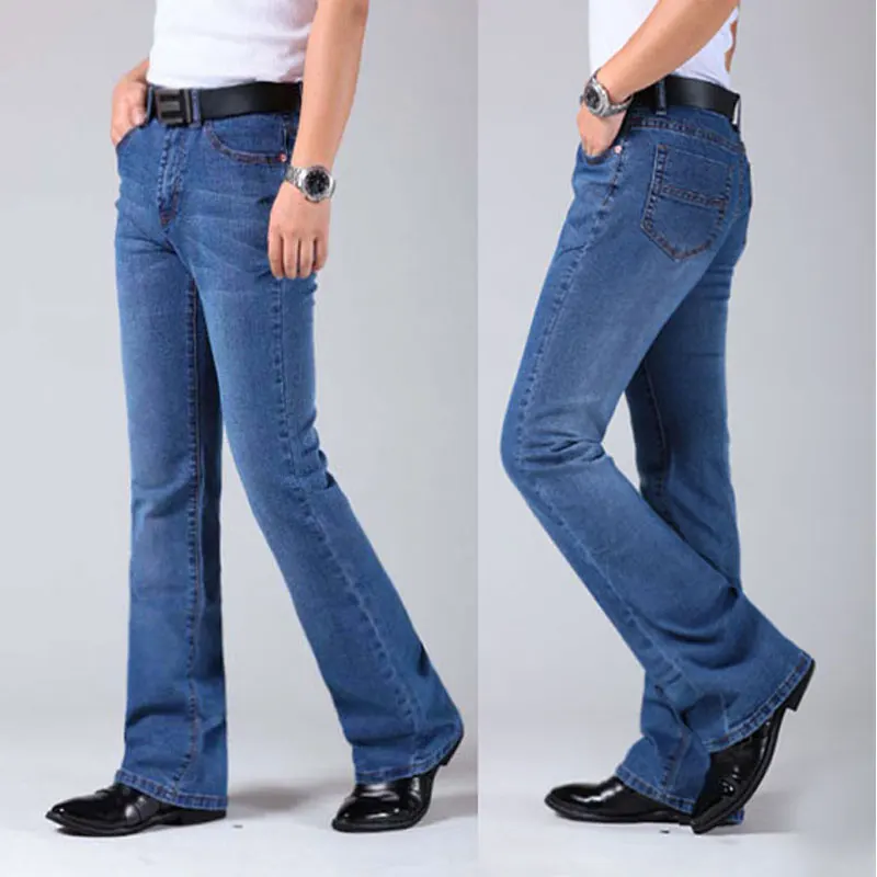 Мужские расклешенные джинсы брюки с высокой талией длинные расклешенные джинсы для мужчин расклешенные синие джинсы Hommes колокольчики джинсы с кроем для женщин мужчин